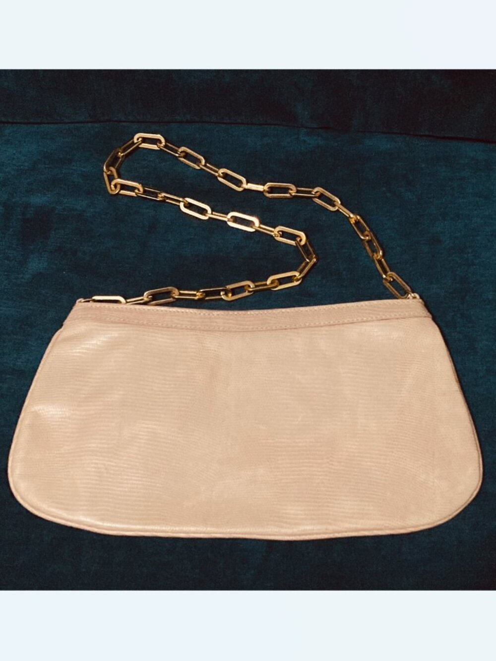 Vintage Saks Fifth Avenue Leather Baguette Handbag